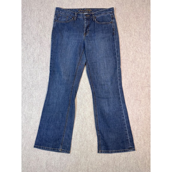 Tommy Hilfiger Denim - Tommy Hilfiger Boyfriend Jeans Womens 8S Blue Denim Flared Leg Casual
